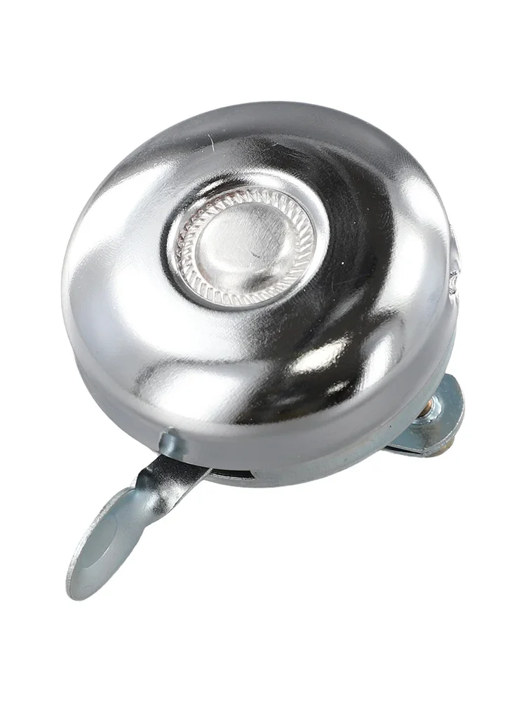 Nueva campana cromada para bicicleta de , accesorios de repuesto prácticos plateados/negros, piezas de bicicletas plegables clásicas Dinger