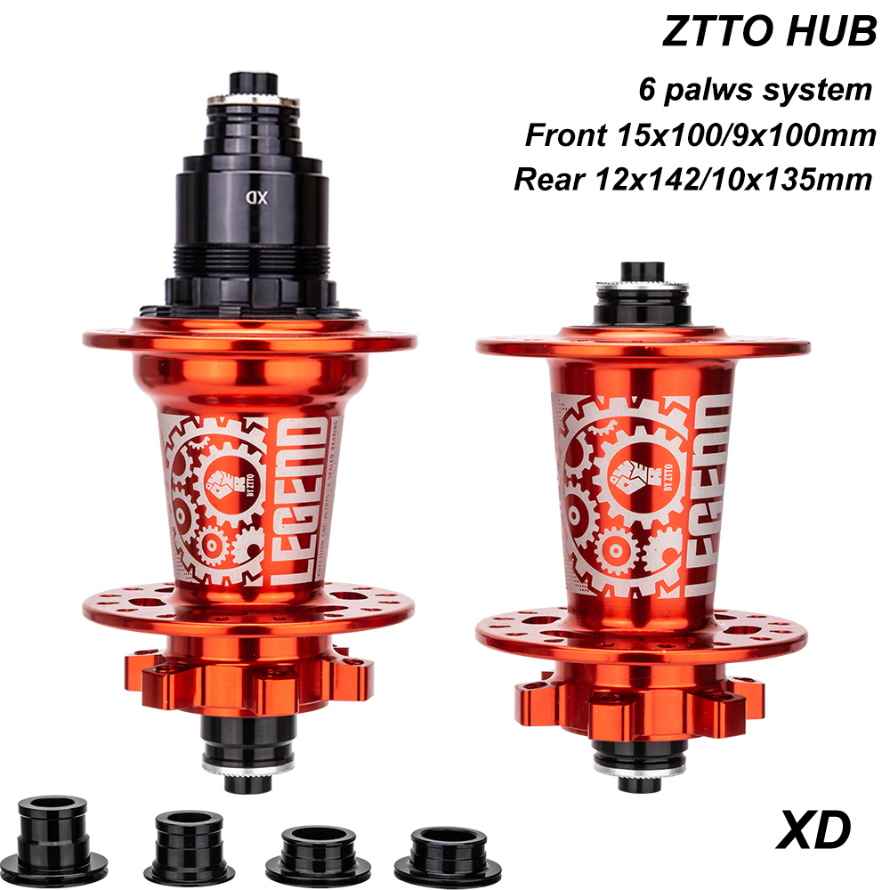 ZTTO MTB Fiets 6 Pallen Schijfremnaaf 32 Gat Hub XD/HG/MS Steekas 12x142 15x100 32H Maza QR 10x135 9x100mm Afgedicht Lager DR290: Blauw