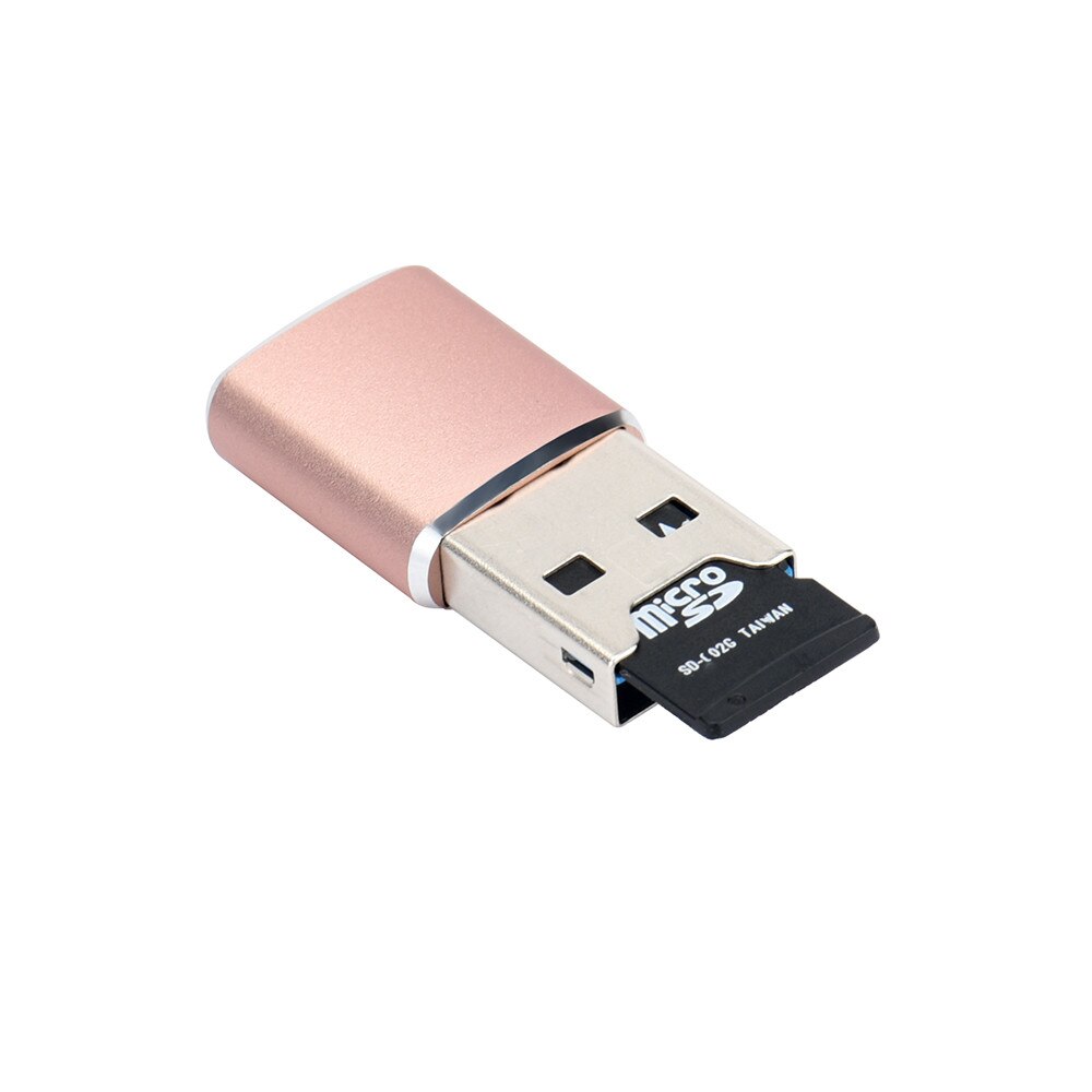 Understøtter op  to 128gb tf kort usb 3.0 micro sdxc micro sd tf t-flash kortlæser adapter sdxc/sdhc/sd kortlæser sæt  a40: Rose guld