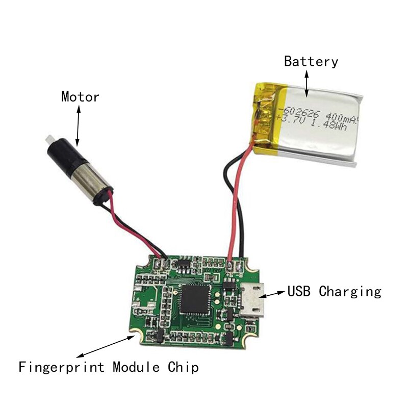 DIY Fingerprint Identification Fingerprint Authentication Control Relay Module DC 12V/24V