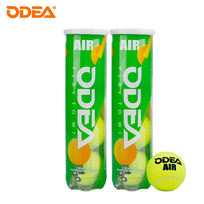 ODEA-pelota de tenis presurizadora de fieltro de lana, juego de presión , de alta elasticidad raqueta de tenis, pelota de entrenamiento aprobada por ITF: Multicolor