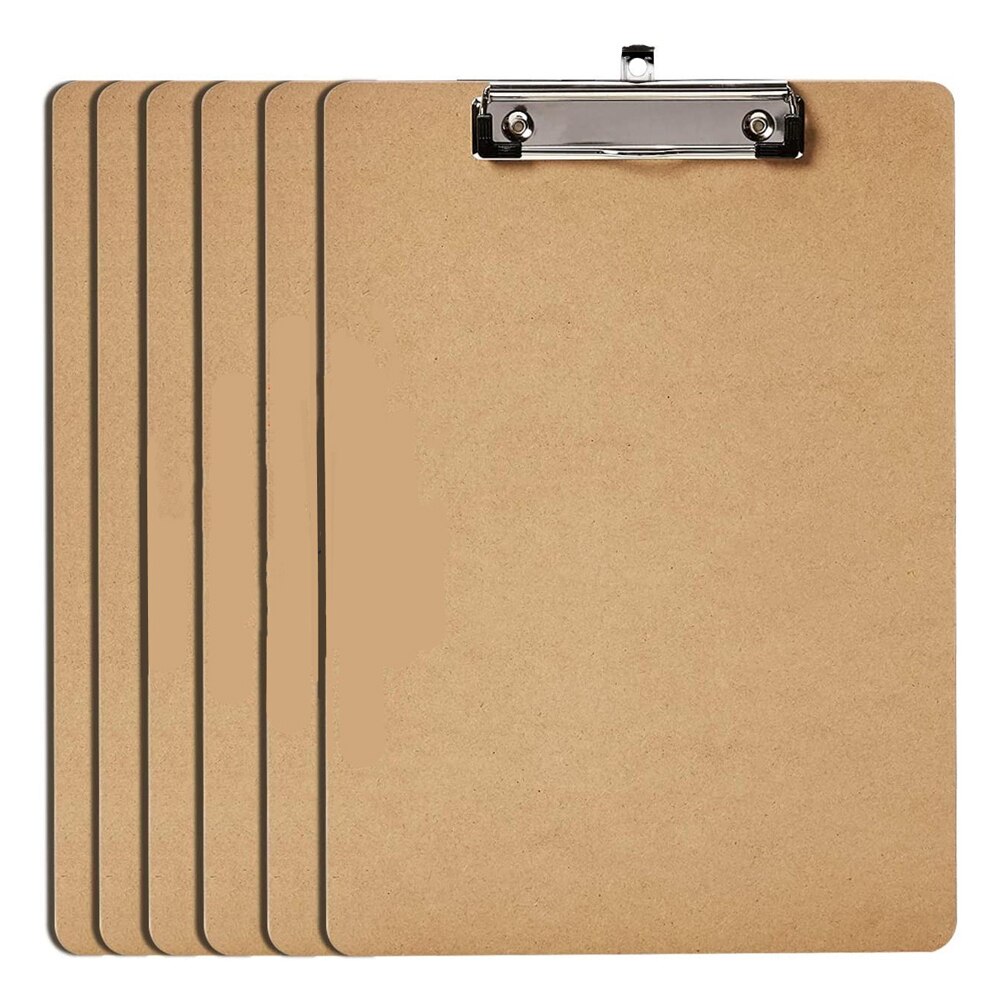 A4 Wooden Clipboard Letter Size Clipboard Writing Pads Hardboard Office School Stationery Writing Pads Writing Sketch Drawing