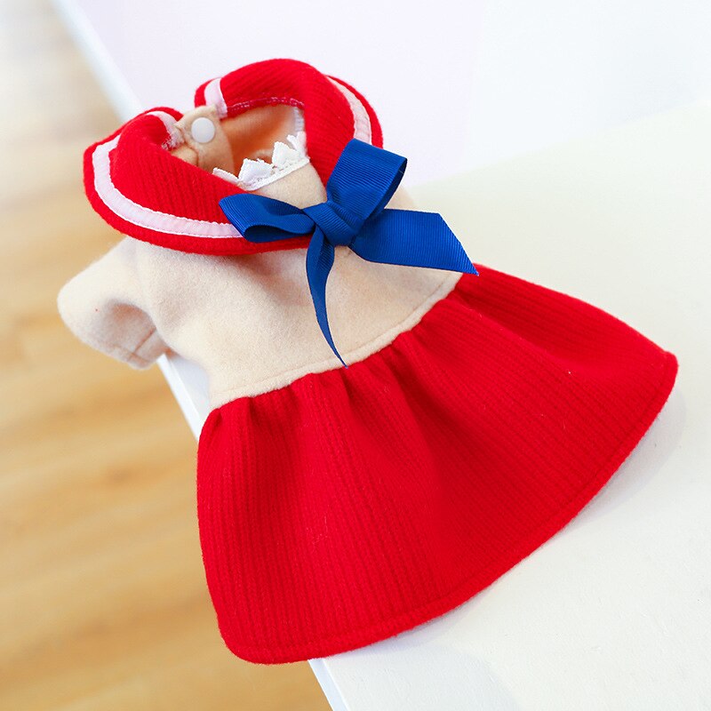 Cute Dog Dress Pet Dog Skirt Cat Puppy Costumes Yorkshire Pomeranian Shih Tzu maltese Bichon Poodle Schnauzer Clothing: XS