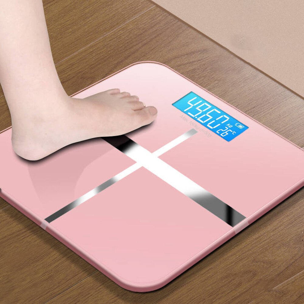 Bluetooth kropsvægt skalaer trådløst digitalt badeværelse vægt vægt kropssammensætning vægtning: Stil c batteri