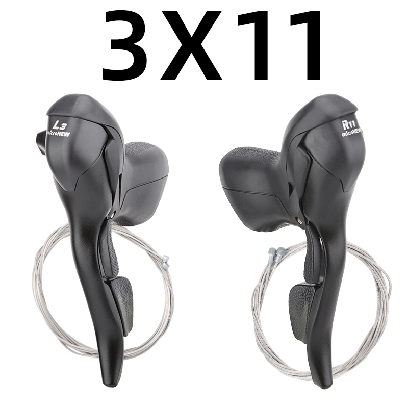 MicroNEW Rennrad Schalthebel 3x7 3x8 3x9 3x10 Geschwindigkeit Bremshebel Fahrrad 2x7 2x8 2x9 2x10 Geschwindigkeit Vorderrad Schaltwerk Für Shimano