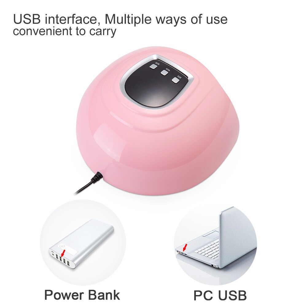 Nail Dryer USB Charging Nail Lamp With Timer Butto... – Grandado