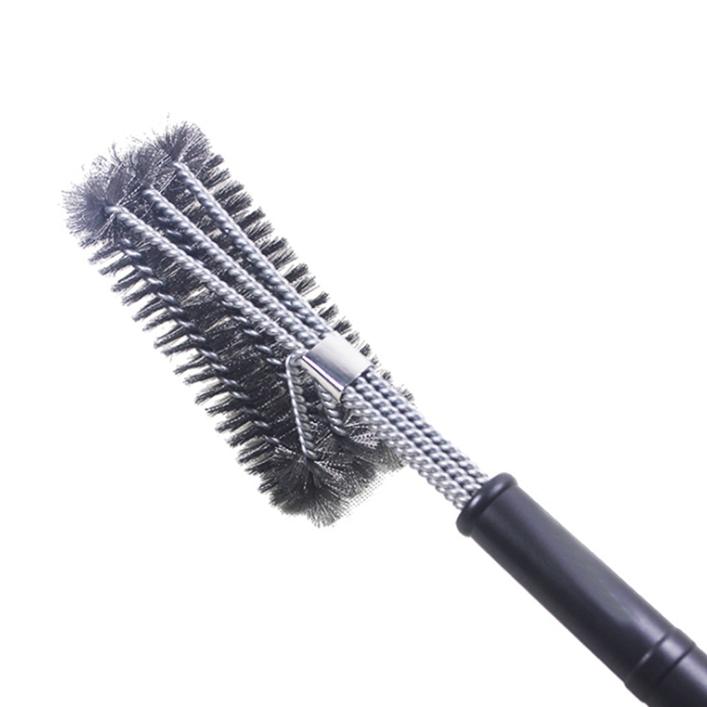 Outdoor Camping Grill Cleaning Brush Wire Bristles Cleaning Brush Steel Wire Kitchen Home Cleaner BBQ Accessories