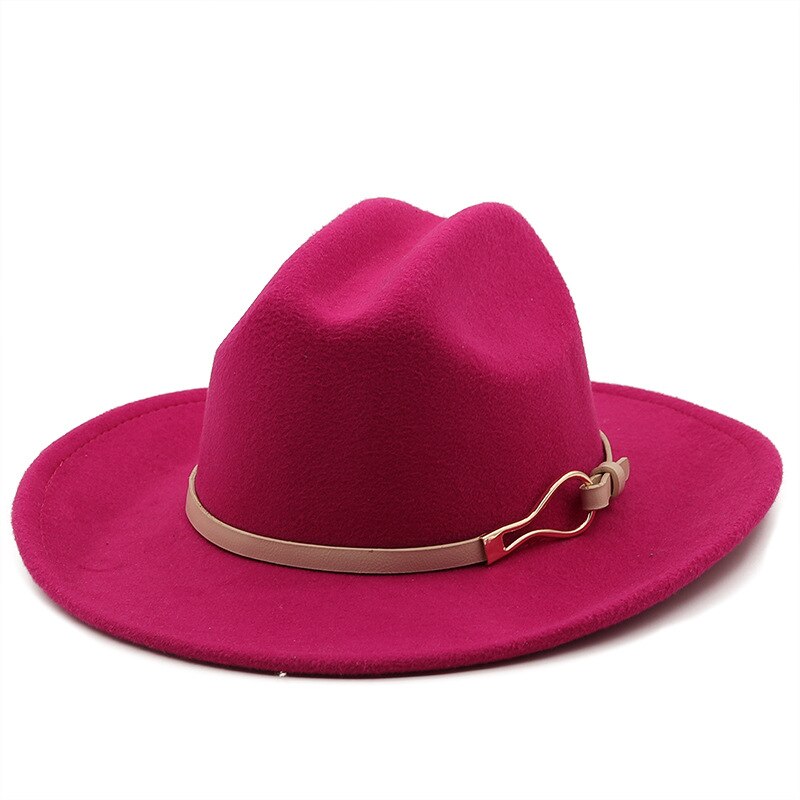 Sombrero de fieltro clásico británico para hombre y mujer, accesorios de sombrero de vaquero, sombrero de Jazz, sombrero de caballero: 13