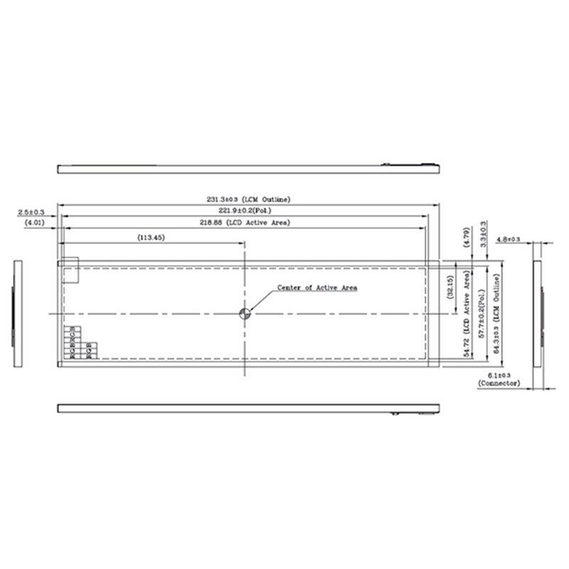 8.8 Inch Strip HSD088IPW1 Monitor 1920X480 Screen For Aida64 Second Display Gaming PC Case CPU PC IPS LCD With Hdmi