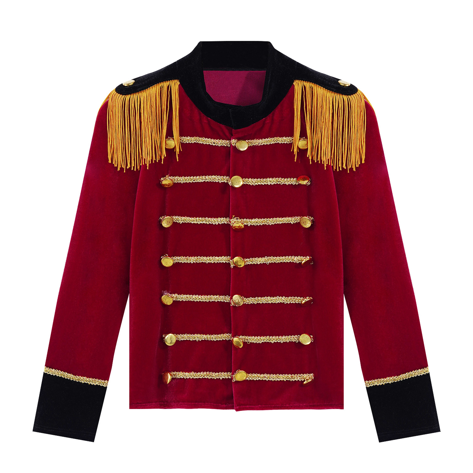 Manteau de cirque pour enfants, costume de maître nageur, veste de garde royale de luxe, jeu de rôle pour enfants, manches longues, glands, tambour, Tailcoat: 14