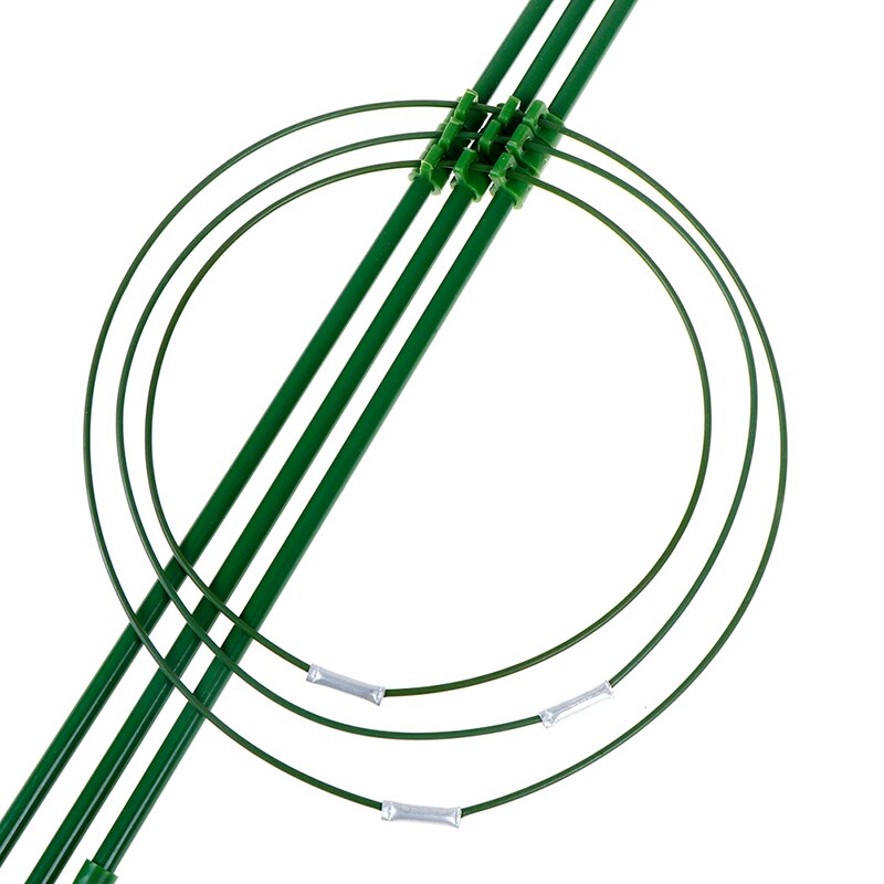 1 pc hållbara klättrande vinrankor 45cm plastbelagda stål växtstöd ram trädgård balkong växt blomma spaljé