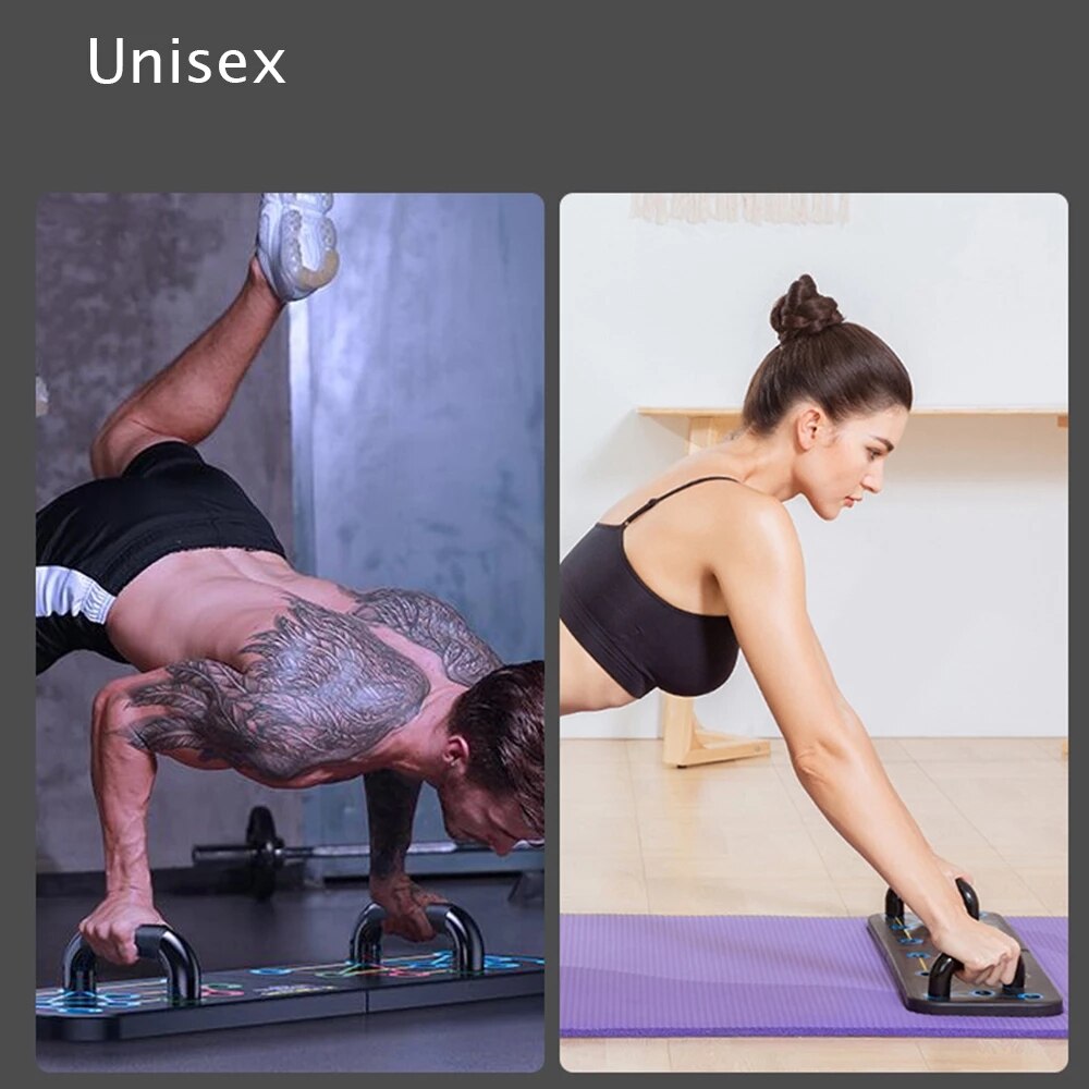 Push Up Rack Folded Board Set abdominal Bar Multi-Function Fitness Muscle Abdominal Training Exercise Equipment