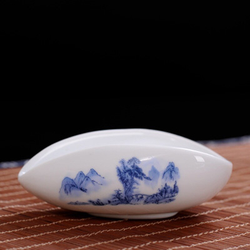 Juego de té Kung Fu de cerámica blanca pura, cuchara de té de porcelana de Jade blanco, té es premiado, bandeja de té, ceremonia de té: C