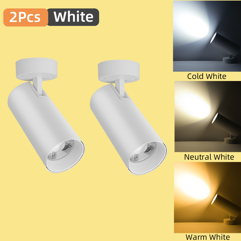 Led-spotlight i tak med 110-265v spotlights, dimbar led-downlight i tre färger, 12w/20w spotlights, hembelysning för kök: Rosa / 20w