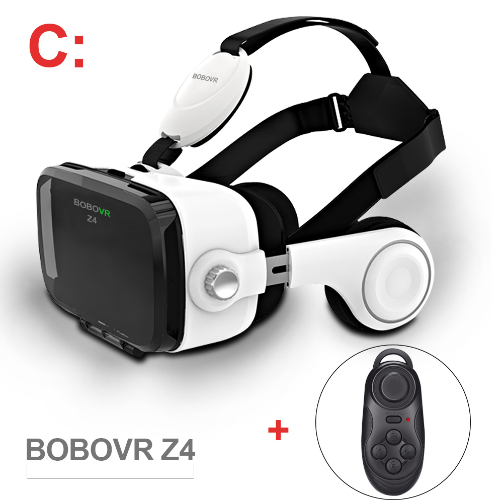 Bobovr z4 VR Box casque de réalité virtuelle lunettes 3D VR lunettes Mini Google carton VR boîte 2.0 BOBO VR pour 4-6 'téléphone portable: WHITE