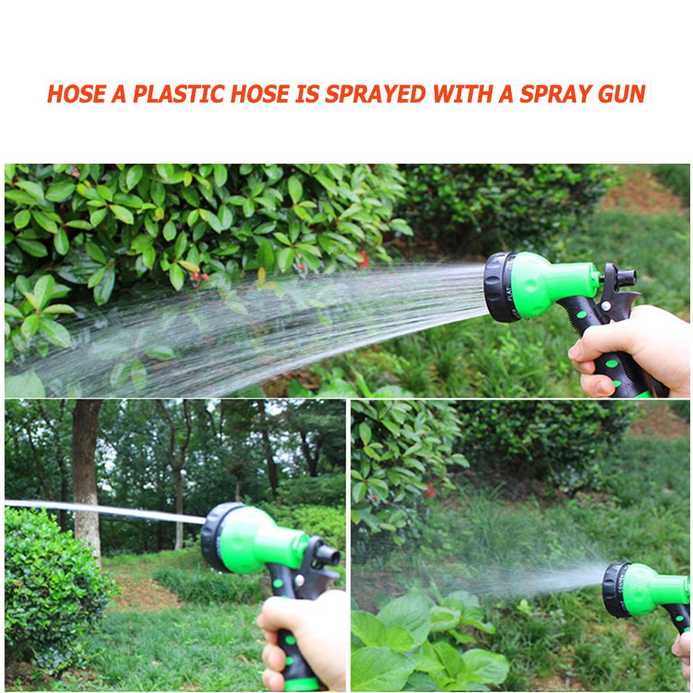 7.5M/15M Expandable Garden Water Hose Coil Magic Flexible Hose Pipe Plastic Hoses Garden Watering Equirment with Spray Guns