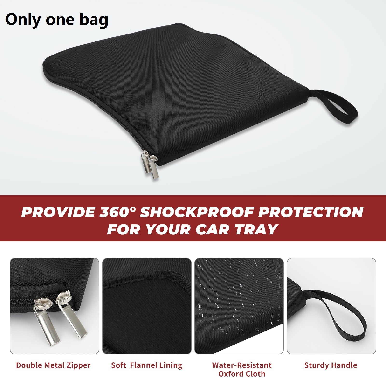 Table For Tesla Model 3 Model Y Steering Wheel Board Laptop Notebook Foldable Desk Mount Stand Eating Drinking Tray Holder: Only Storage bag