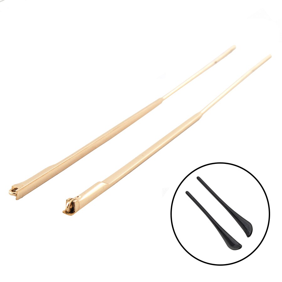 1 par ersättningsbredd 2.6mm 2.8mm solglasögon glasögon metall glasögon ben metall tempel arm med spets