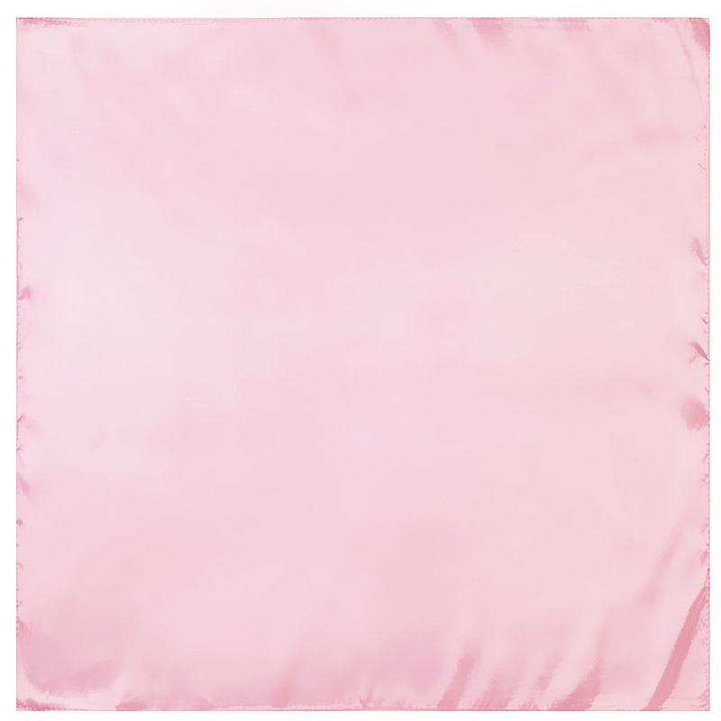 60cm primavera nova monocromática cor sólida ocupação feminina moda decoração pequeno lenço quadrado lenço de seda lenço de cabeça pequeno cachecol: Rosa