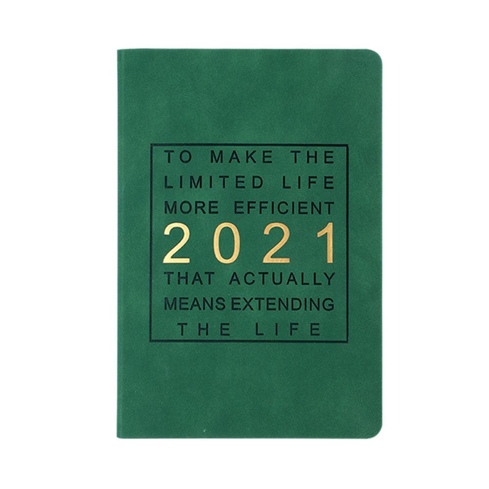 Notebook Time Management Personal Monthly Planner Notebook Diary Monthly Weekly Daily Plan Agenda Papers Black Blue Green: Green