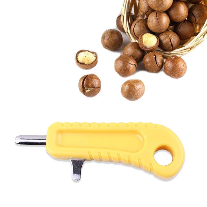 1* Nut Cracker Pistachio Nut Opener Stainless Steel Plastic Handle Nut Open Tool Sheller Manual Nut Opener Kitchen Accessories