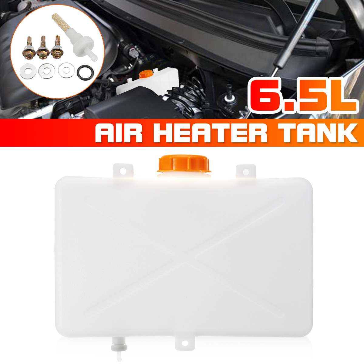 Réservoir de carburant pour voiture, 5l, 6,5 l, 7l, 10l, chauffage à Air, Diesel, boîte de rangement, réservoir d'eau, plastique: 6.5L