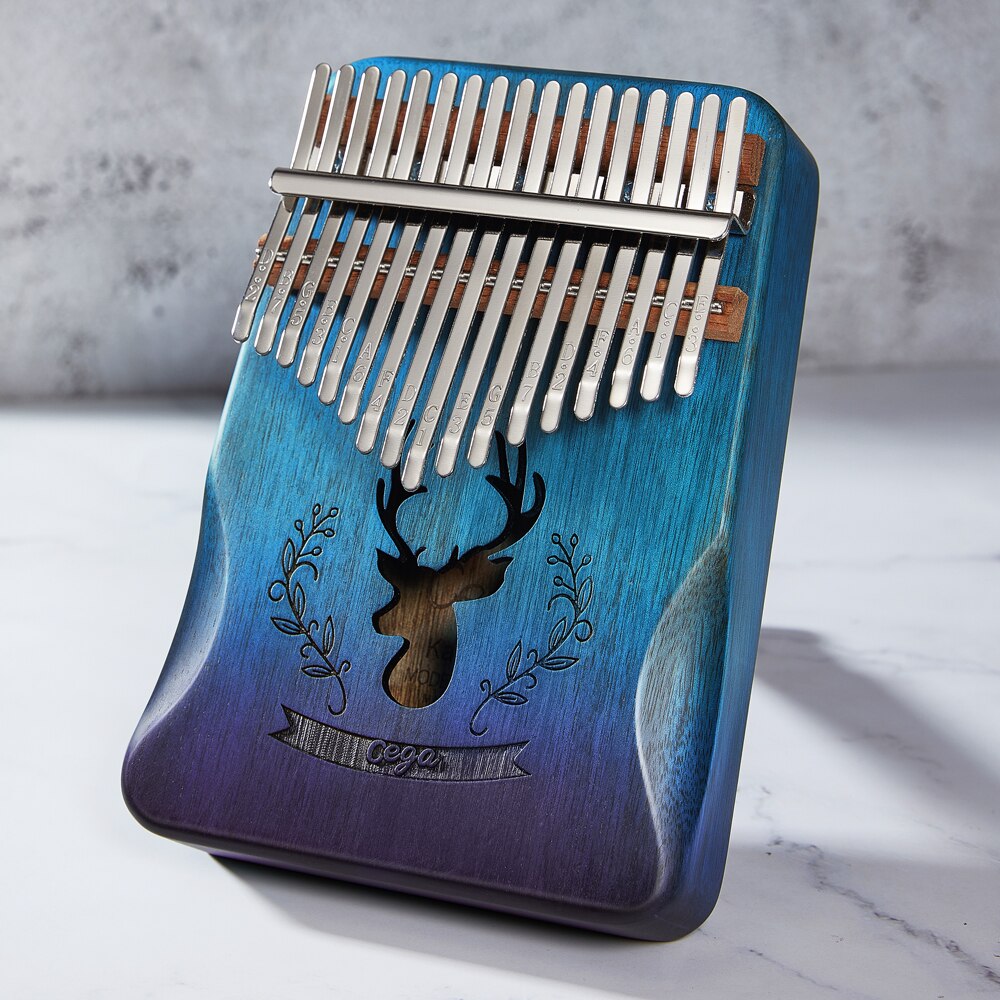 cega kalimba 17 key mahogany thumb piano solid wood mbira muscial instrument Africa kalimba finger piano