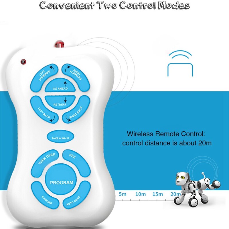 Perro Robot inteligente, 2,4G, Control remoto inalámbrico, juguete para niños, juguete de Perro Robot que habla con diligencia, de cumpleaños electrónico para mascotas
