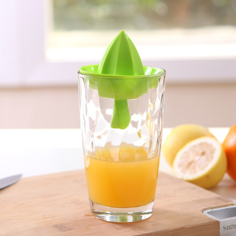 Bærbar mini 2 in 1 manuelle juicepressere frugtjuice kop husholdnings manuel juicer 2 in 1 appelsin citronsaft presseværktøj