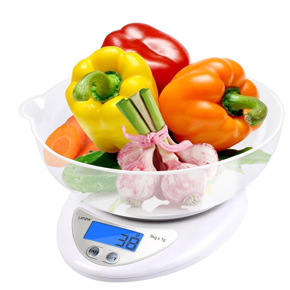 5kg 1kg LCD Digital Scale For Kitchen Food Precise Portable Cooking Scale Baking Scale Balance Measuring Weight