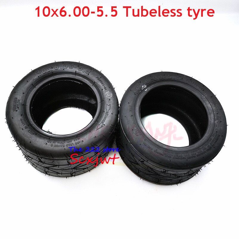10 inch widened vacuum tyres 10x6.00-5.5 10*6.00-5.5 for small Harley motorcycle Electric scooter motor special tubeless tires