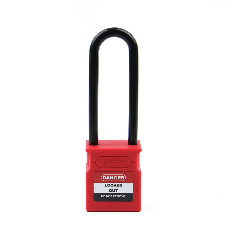 Lockey Upgrade ABS Security Padlock Insulation Nylon Plastic Shackle Maintain Safety Lockout Padlock Lock Loto Tagout: CP76P