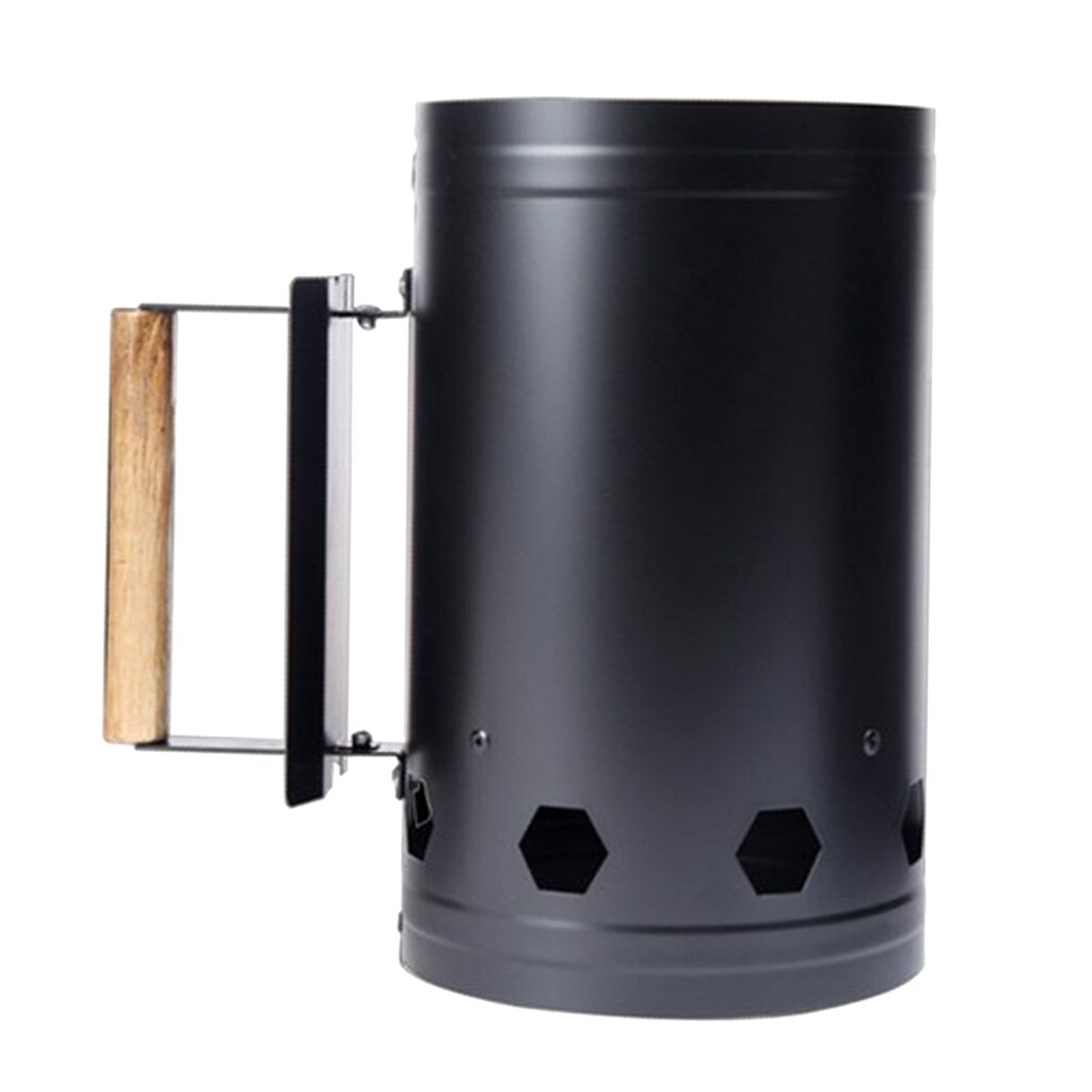 BBQ Barbecue Chimney Starter Charcoal Grill Steel Quick
