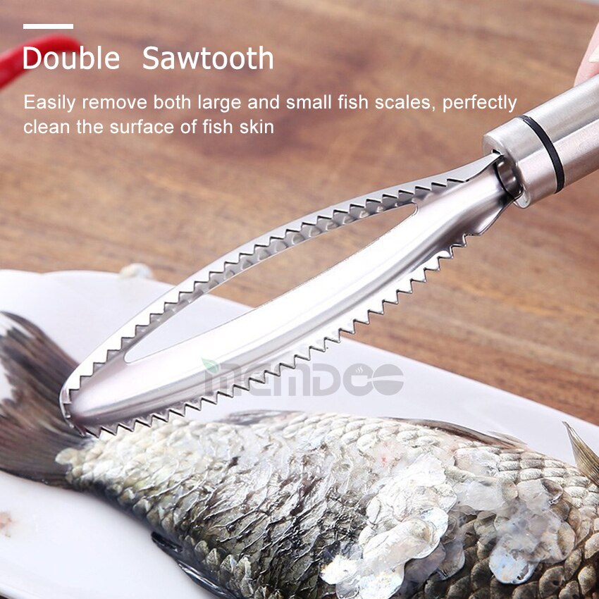 Memdoo Schubben Cleaner Rvs Vis Schoonmaken Gereedschap Schrapen Vis Schaal Remover Vis Scalers Keuken Koken Gereedschap