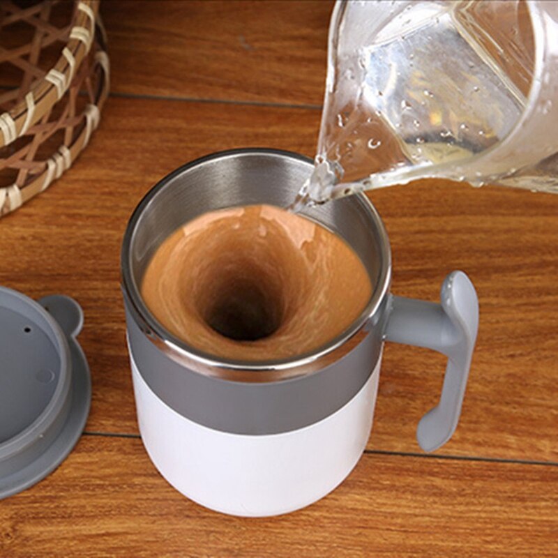 Tazón taza mezcladora automática de auto agitación sin batería taza mezcladora de café y leche ajuste inteligente de temperatura Vaso Mezclador de jugo para