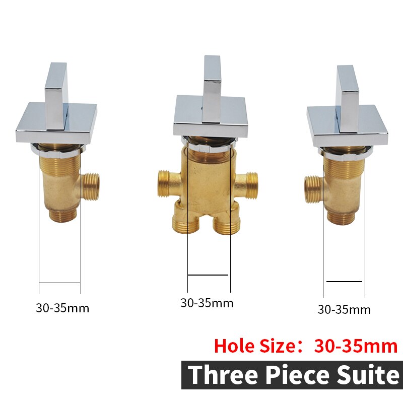 Brass Bathtub Waterfall Tap Diverter 2 Way Switch Control Valve For Shower Mixer Faucet Shower Bath Cascade Waterfall Bathroom
