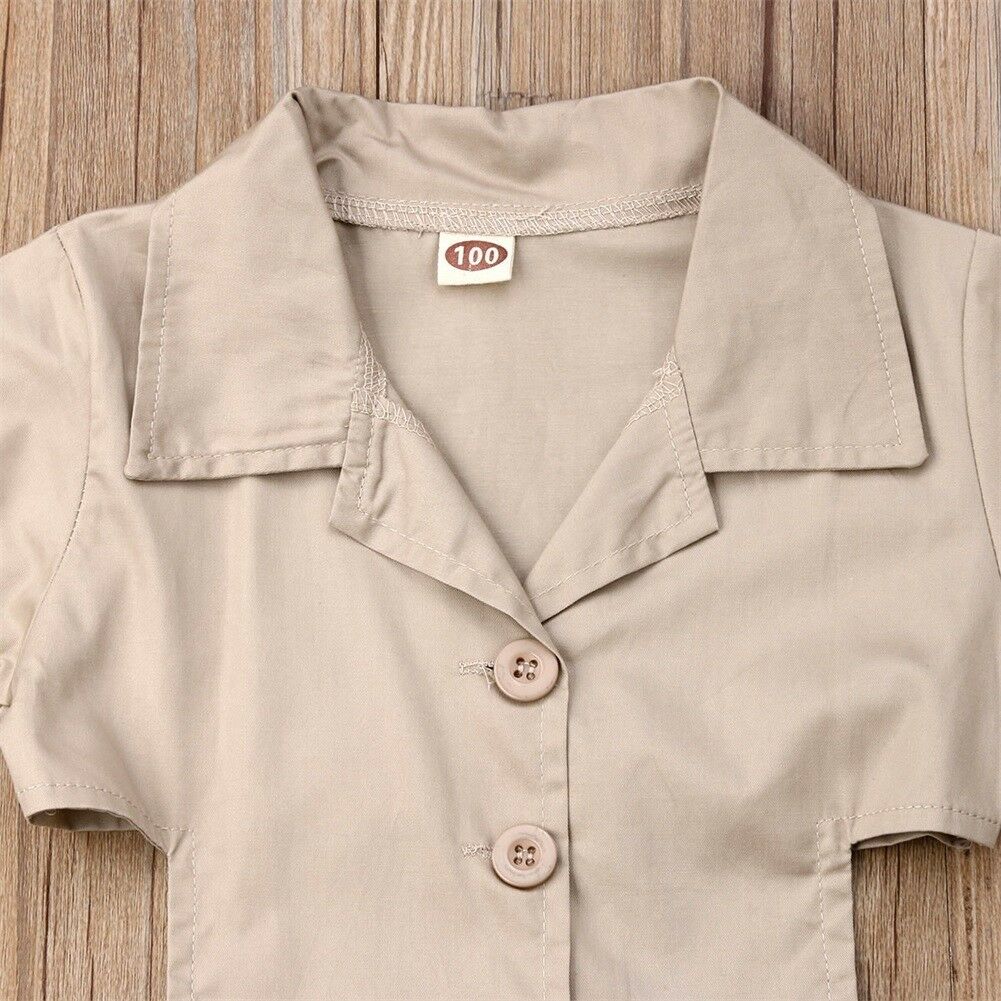 Baby Kids Baby Meisjes Romper Kids Overalls Lente Herfst Mode Kleding Solid Sjerpen Riem Jumpsuits Kleding 2-7Y