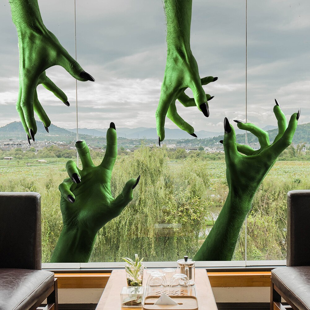 3D Grusel Abnehmbare Halloween entsetzlich 5-Hand Zauberstab Aufkleber Spielzeug Wandbild Dekor Aufkleber Spukhaus Party Dekor