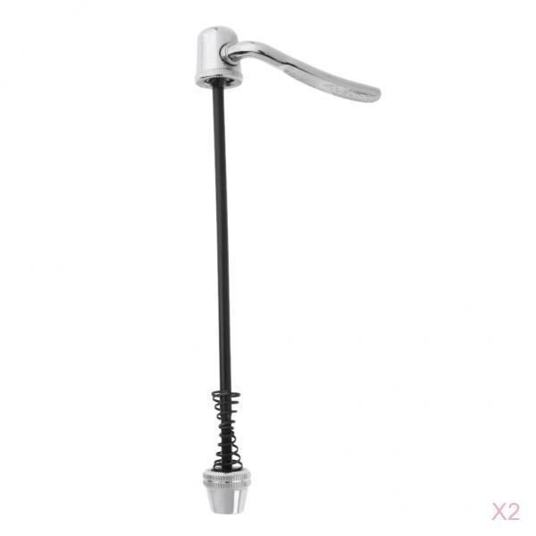 2Pcs Steel Indoor Bike Skewers Rear Wheel Quick Release Universal Clip Lever
