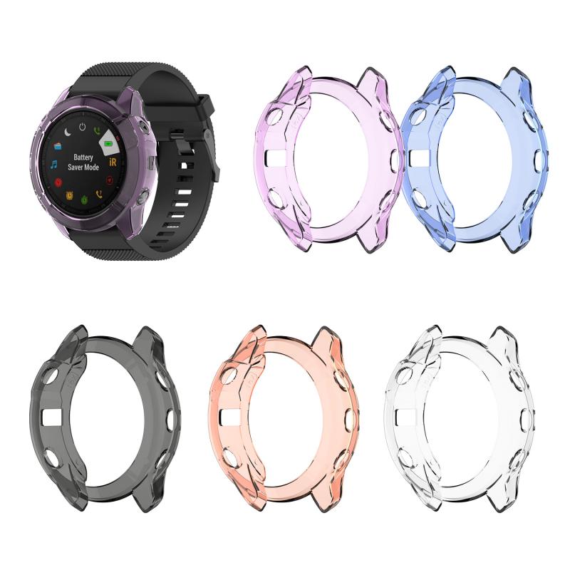 Ultra-Dunne Voor Garmin Fenix 6X Case Protector Shell Voor Fenix 6X Tpu Cover Smart Horloge Protector Anti Rubber Mouwen