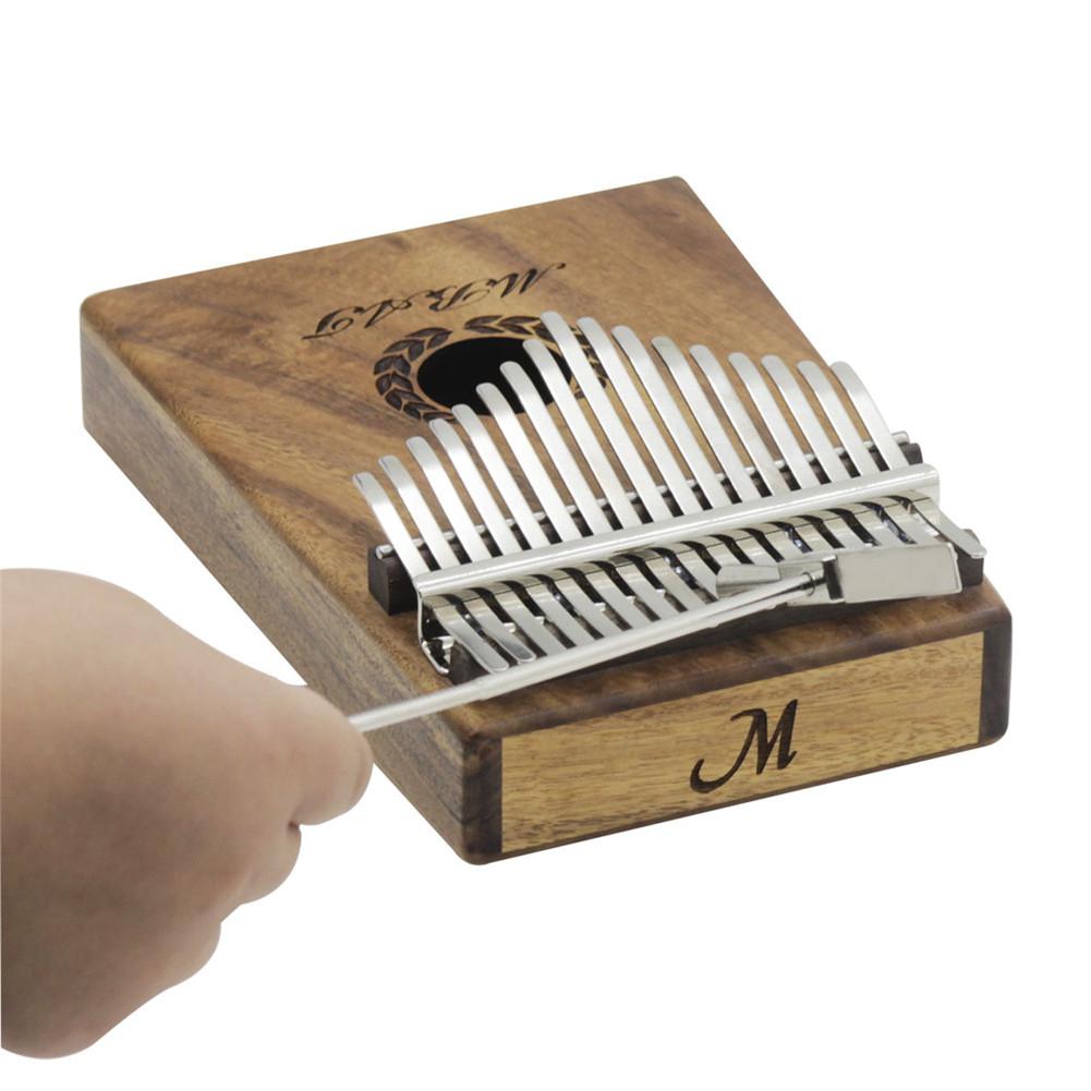Stærkt og holdbart bærbart træhåndtag metal tommelfinger klaver tuning hammer til alle størrelser kalimba