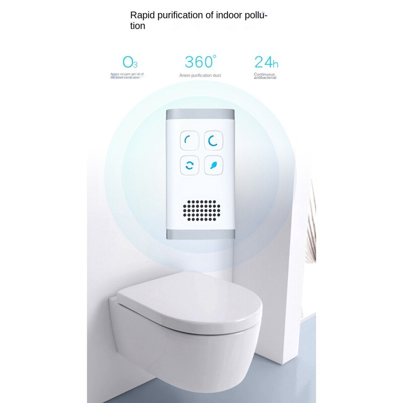 Mini Air Purifier Ozone Generator Purification Home Bathroom Toilet Deodorizer Pet Deodorizer Air Ionizer EU Plug