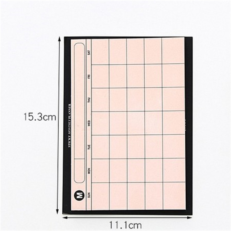 30SHEET simple weekly planner book desktop schedule month plan tear the notebook work efficiency summary plan