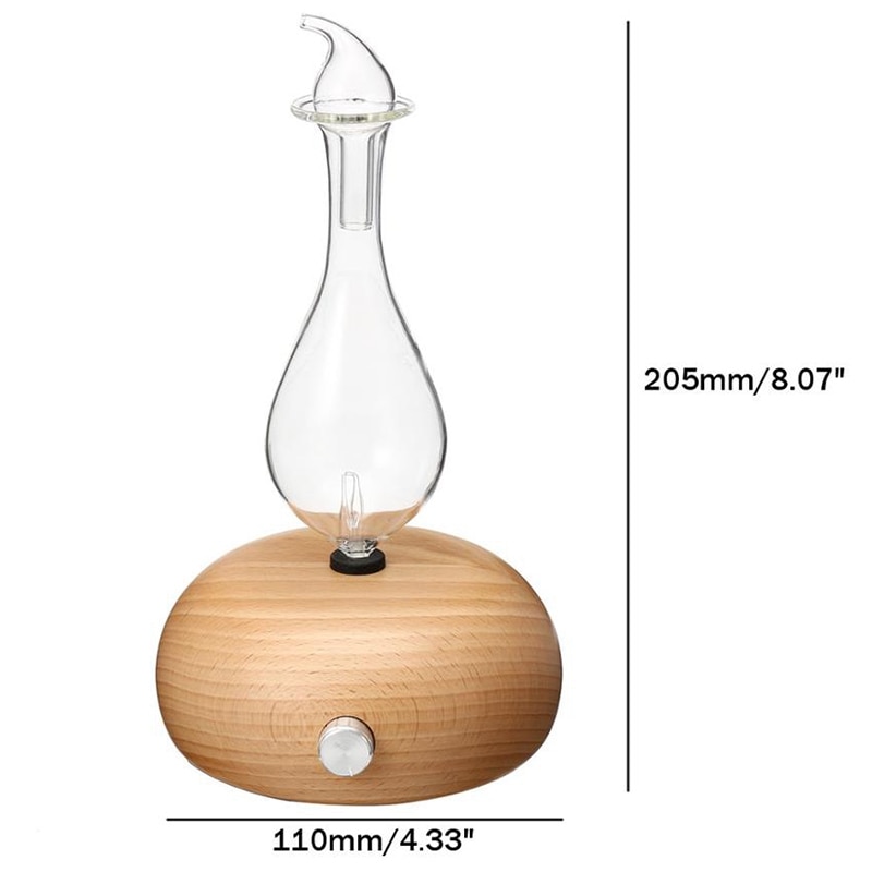 XMX-Holz Glas Aromatherapie Reine Ätherische Öle Diffusor Luft Vernebler Luftbefeuchter Haushalt Luftbefeuchter Klimaanlage Applia