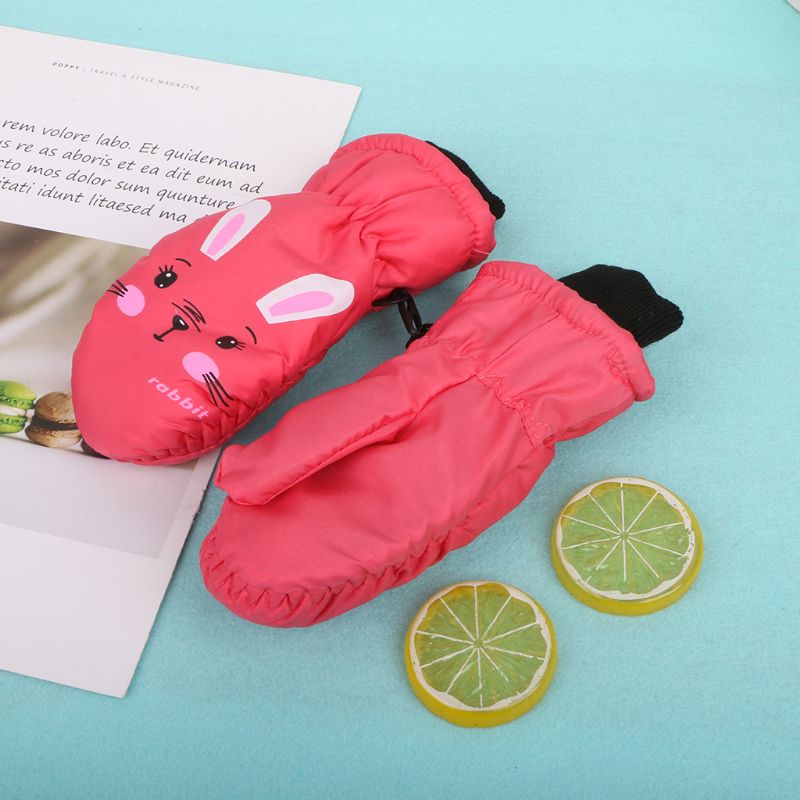 1 par crianças luvas à prova de vento para crianças meninos meninas esqui ciclismo escalada ao ar livre luvas inverno quente à prova dwaterproof água