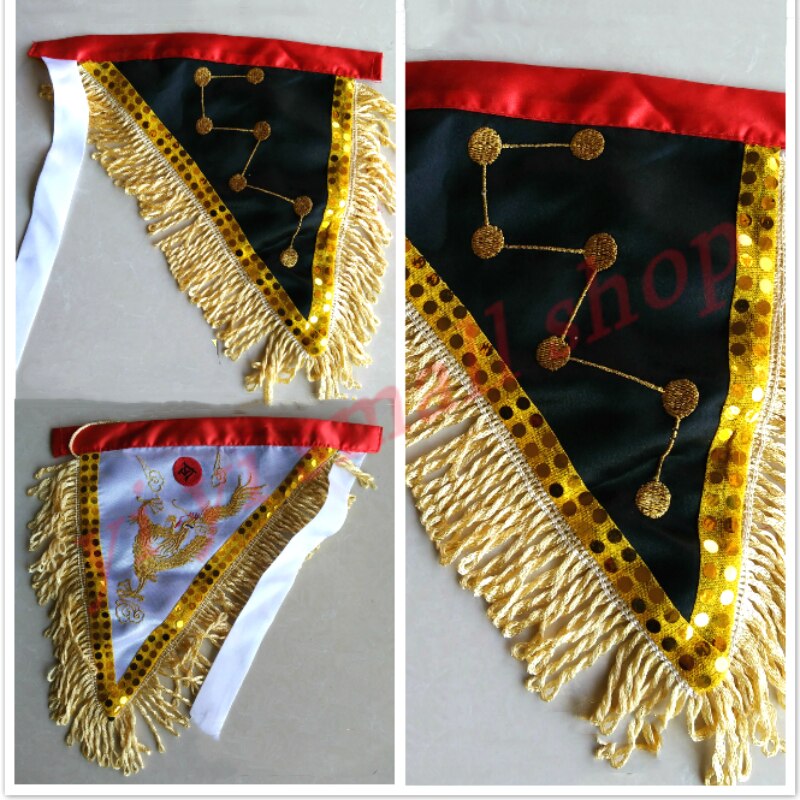 Taoist Dharma altar flag, embroidery flag, Golden Dragon flag, seven star flag, Taoist Dharma tools, Dharma rack flag