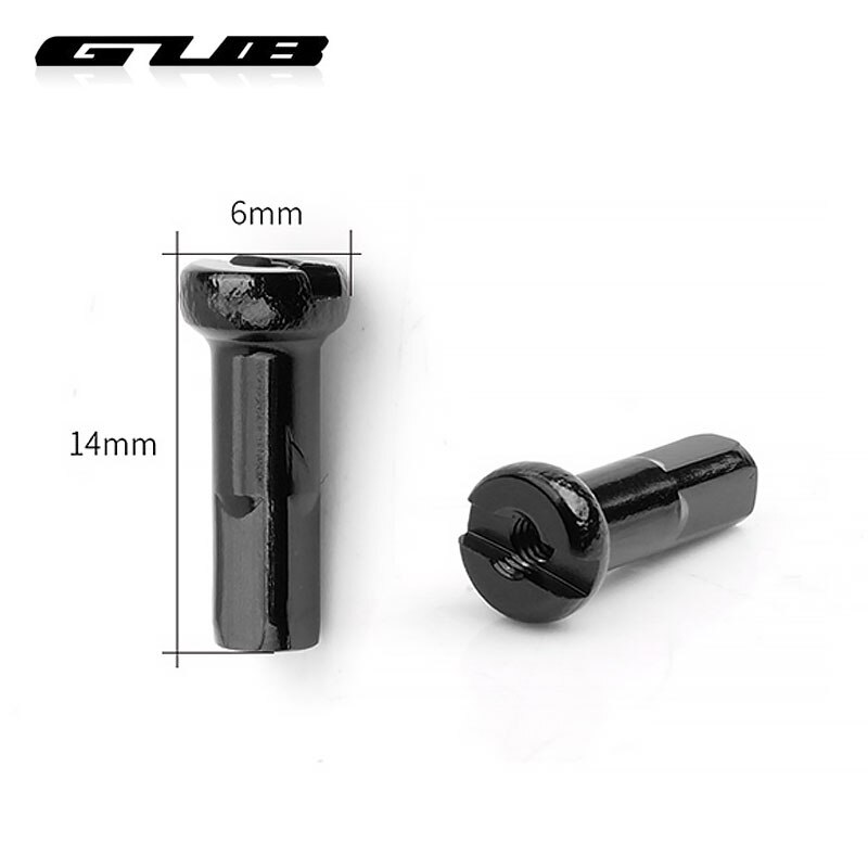 Gub 100 stk eiker nipler cnc-maskinerte elokserte  g14 eiker caps legering lett vekt flerfarge alternativer sykkel hjul felg deler