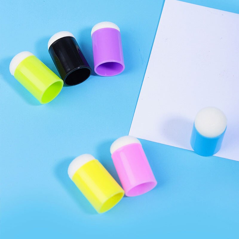 Tampon à encre en éponge pour peinture, tampon à encre, pour bricolage, Scrapbooking, dessin, daubes, peinture d'estampage, artisanat d'art, 10 pièces