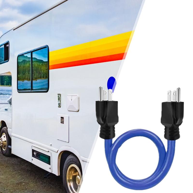 Dubbel mannelijk verlengsnoer, zware elektrische stekkers, 3 stekkers inbegrepen, elektrische benodigdheden voor thuis, commercieel, binnen en buiten