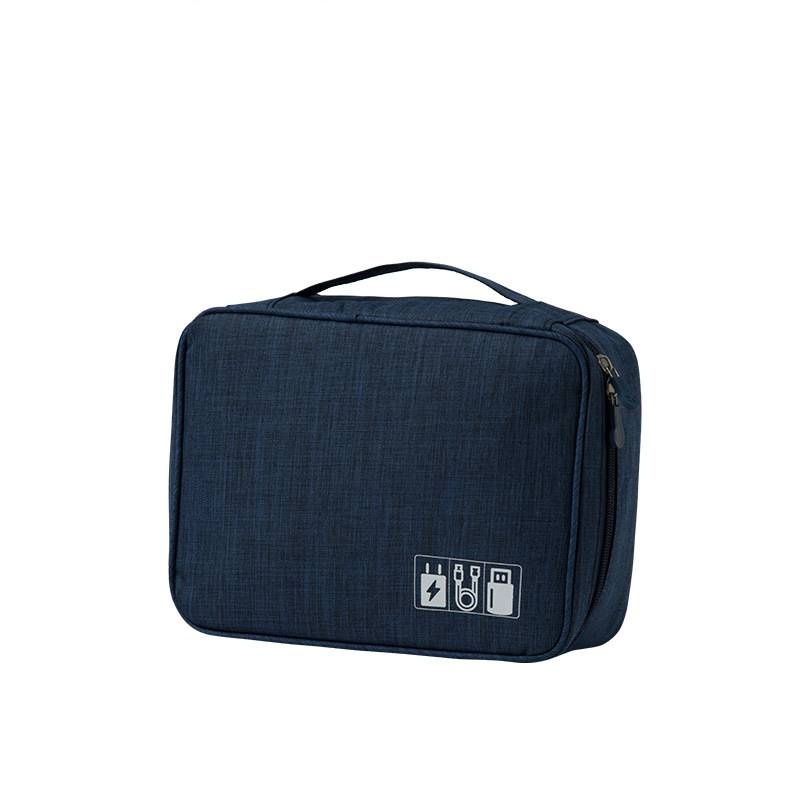 Torba do przechowywania kabli Wodoodporny cyfrowy organizer na akcesoria elektroniczne Przenośny podróżny organizer na kable do wtyczki ładowarki USB: royal blue